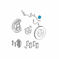 OEM 2009 Lexus GS460 Sensor, Speed, Front LH Diagram - 89543-30260