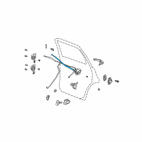 OEM Chrysler PT Cruiser Link-Inside Handle To Latch Diagram - 4724648AB