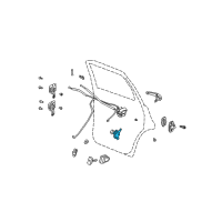 OEM 1998 Dodge Caravan Motor-Door Lock Diagram - 4894069AB