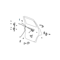 OEM Chrysler PT Cruiser Knob-Door Latch Diagram - 5067182AB
