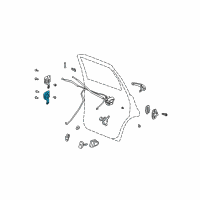 OEM 2005 Chrysler PT Cruiser Rear Door Hinge Diagram - 5257976AB