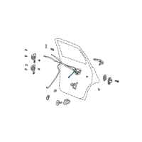 OEM Chrysler PT Cruiser Door Latch Cable Diagram - 4724646AA