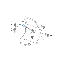 OEM 2009 Chrysler PT Cruiser Link-Rear Door Inside Remote To Diagram - 4724650AA