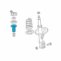 OEM 2018 Lexus ES350 Insulator, Front Coil Spring Diagram - 48157-33080