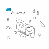 OEM 2001 Pontiac Grand Am Switch Asm-Front Side Door Window Diagram - 22624809