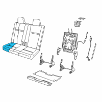 OEM 2018 Dodge Journey Seat Cushion Foam Diagram - 68100367AA