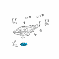 OEM 2018 Lexus RX450hL Computer Sub-Assembly, H Diagram - 89907-48130