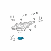 OEM 2019 Lexus RX350L Computer Sub-Assembly, H Diagram - 89907-48130