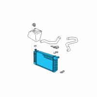 OEM 1998 GMC C3500 Radiator Diagram - 52491621