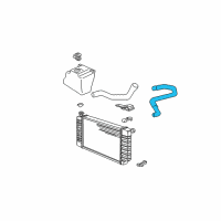 OEM 1990 Chevrolet C1500 Radiator Inlet Hose (Upper) Diagram - 15659486