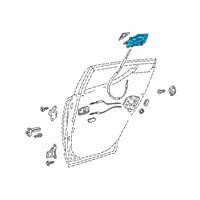 OEM Toyota C-HR Handle, Outside Diagram - 69230-10101-A0