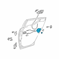 OEM 2020 Toyota C-HR Lock Diagram - 69050-10070