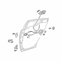 OEM 2020 Toyota C-HR Lock Cable Diagram - 69770-10061