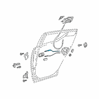 OEM 2018 Toyota C-HR Lock Cable Diagram - 69770-10060