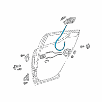 OEM 2019 Toyota C-HR Lock Cable Diagram - 69730-10020