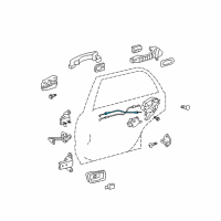 OEM 2007 Toyota Highlander Lock Cable Diagram - 69770-48030