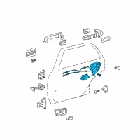 OEM 2003 Toyota Highlander Lock Assembly Diagram - 69050-48030