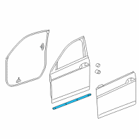 OEM 2011 Acura ZDX Seal Right Front Side Sill Diagram - 72327-SZN-A01