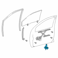 OEM 2002 Toyota Prius Motor Assy, Power Window Regulator, LH Diagram - 85720-47030