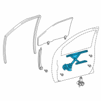 OEM 2002 Toyota Prius Regulator Diagram - 69801-47010