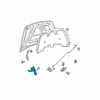 OEM 2008 Chrysler Aspen Handle-Hood Latch Diagram - 55362551AB