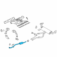 OEM 2010 BMW X5 Centre Muffler Diagram - 18-30-7-595-205