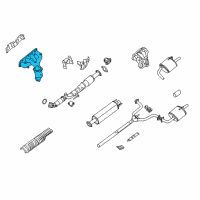 OEM Nissan Altima Manifold Assembly-Exhaust With Catalyst Diagram - 140E2-JA92E