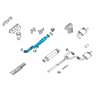 OEM Nissan Altima Front Exhaust Tube Assembly Diagram - 20010-JA00A