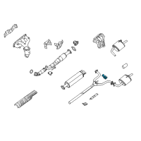 OEM Nissan Mounting Assy-Exhaust, Rubber Diagram - 20621-JA000
