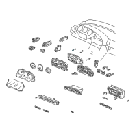 OEM 1999 Acura TL Socket Assembly, Bulb (14V 3W) Diagram - 35505-SJ4-003