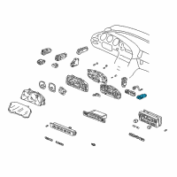 OEM Acura CL Switch Assembly, Hazard Diagram - 35510-S0K-A01