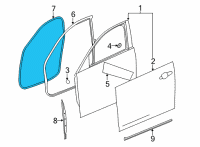 OEM 2018 Cadillac ATS Weatherstrip On Body Diagram - 23124160