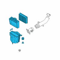 OEM 2003 Nissan 350Z Air Cleaner Assembly Diagram - 16500-CD00A