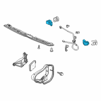 OEM Honda Passport Sensor Assembly, Parking (White Diamond Pearl) Diagram - 39680-T6Z-A01ZG