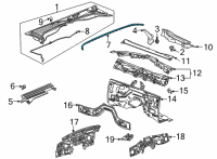 OEM 2022 Cadillac CT5 Rear Weatherstrip Diagram - 84028340