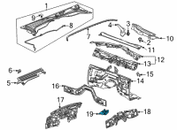 OEM 2022 Cadillac CT5 Insulator Diagram - 84623342