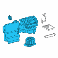 OEM 2015 Toyota Highlander Blower Assembly Diagram - 87130-0E100