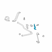 OEM 2014 Toyota Venza Stabilizer Bar Rear Bracket Diagram - 48832-0T010