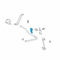 OEM 2010 Toyota Venza Stabilizer Bar Front Bracket Diagram - 48832-0E040