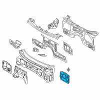 OEM 2016 BMW X6 Sound Insulation, Engine Compartm., Left Diagram - 51-48-7-336-283