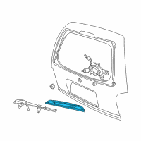 OEM Ford Explorer Sport Rear Blade Diagram - GU2Z-17V528-G