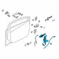 OEM 2014 Ford Focus Latch Assembly Diagram - F1EZ-54219A65-K