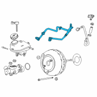 OEM Buick Regal Pipe, Power Brake Booster Pump Inlet Diagram - 23183113