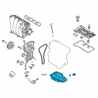 OEM Kia Soul Pan Assembly-Engine Oil Diagram - 215102E022