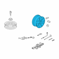 OEM 2007 Acura RL Disk, Aluminum Wheel (17X8J TPMS) (Asahi) Diagram - 42700-SJA-A81