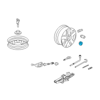 OEM Acura Cap Assembly, Aluminum Wheel Center Diagram - 44732-SJA-A90