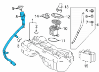 OEM 2021 BMW M850i xDrive Gran Coupe PLASTIC FILLER PIPE Diagram - 16-11-7-470-300