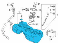 OEM 2021 BMW M850i xDrive Gran Coupe PLASTIC FUEL TANK Diagram - 16-11-9-456-482