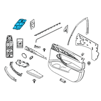 OEM BMW 228i xDrive Gran Coupe BUTTON SEAT MEMORY LEFT Diagram - 61-31-7-937-969