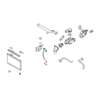 OEM 2012 Hyundai Santa Fe Hose-Radiator To Reservoir Diagram - 25451-2B150